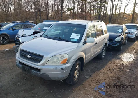 2004 Honda Pilot Ex из США, поврежденный, VIN 2HKYF184X4H574547